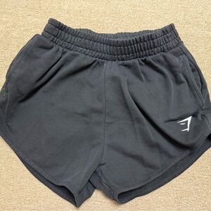 Gymshark Black Athletic Shorts with Elastic Waistband